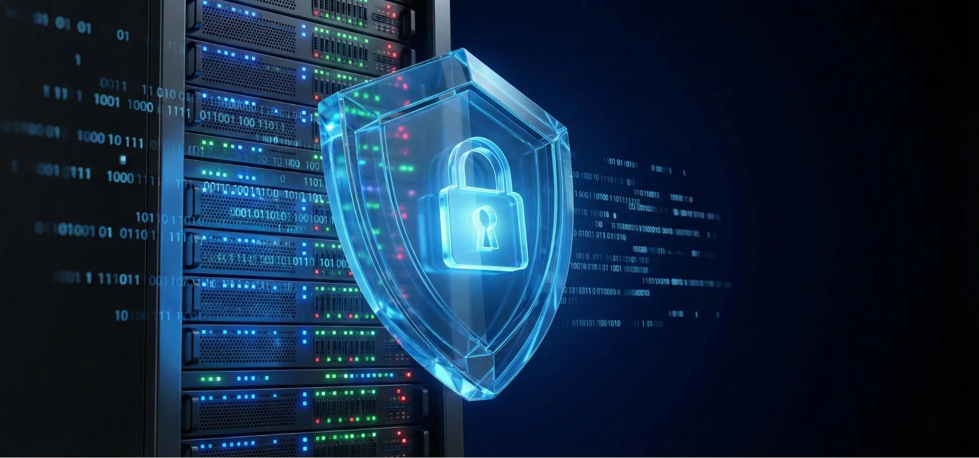Digital lock symbolizing cybersecurity