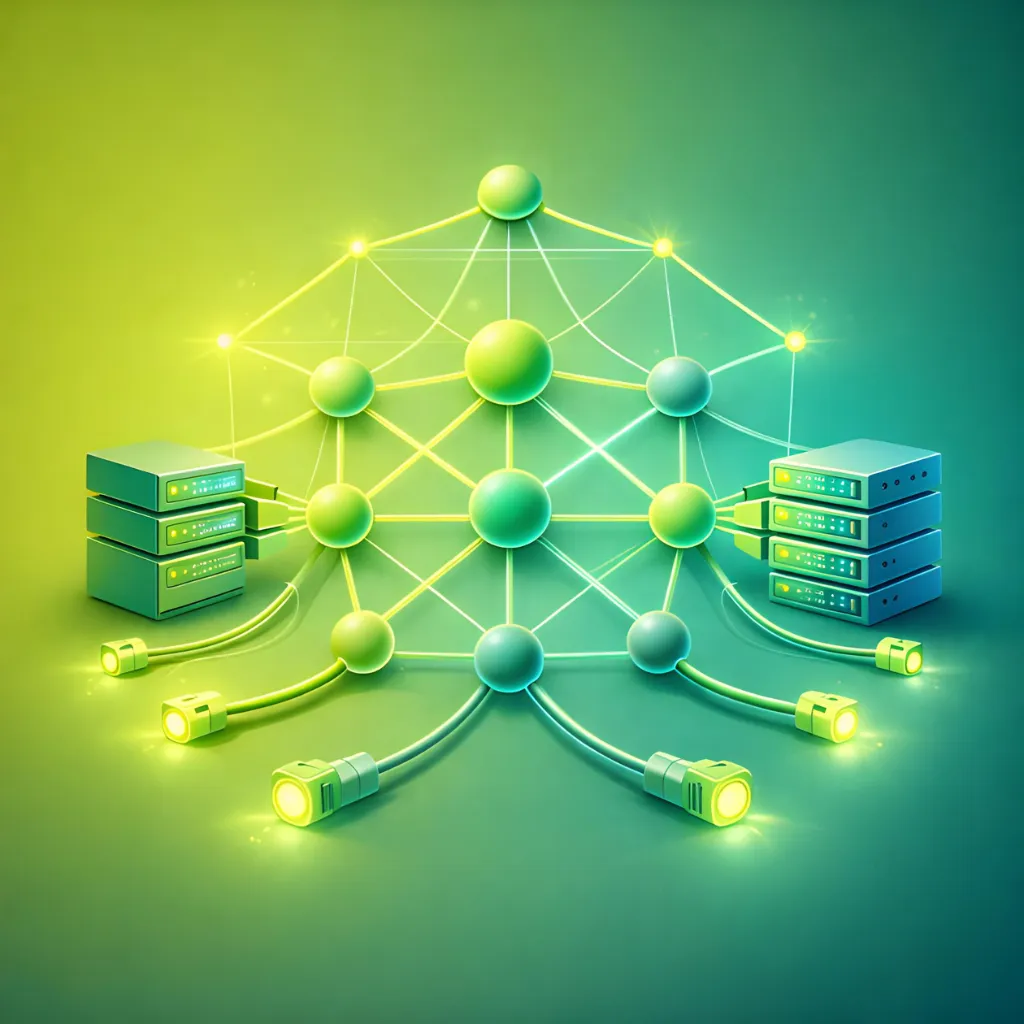 Network topology and infrastructure illustration